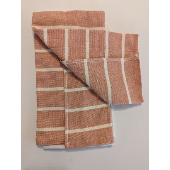 Vintage Blue Truck and Striped Kitchen Towels Picnic Time Fall Autumn Cotton NEW - Picture 4 of 5